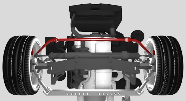 K750523, suspension de lien de barre stabilisatrice avant traitement  thermique réduction du bruit lien de barre stabilisatrice antirouille  conduite