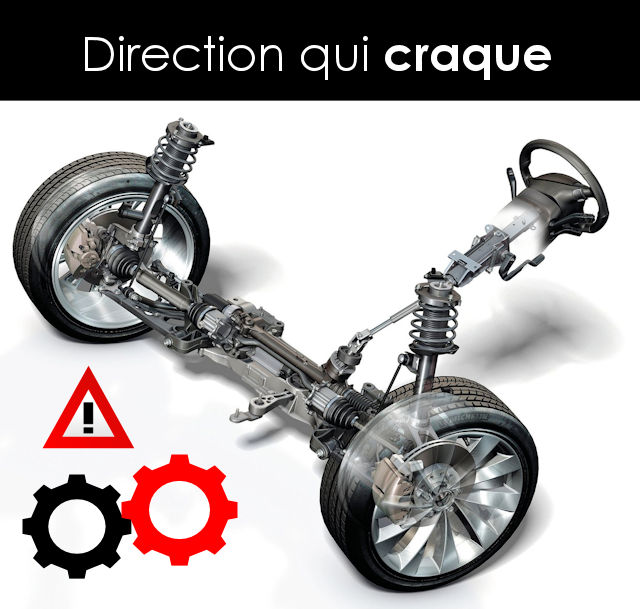 Causes d'une direction qui craque