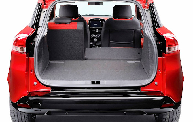 Garniture De Hayon Coffre Pour Renault Clio IV 2012-2019 - Acier Inox Foncé, Protection Anti-rayures
