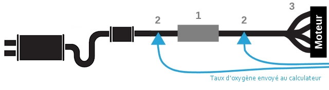 Sonde d'oxygène lambda pour bloc moteur GM Prise mâle