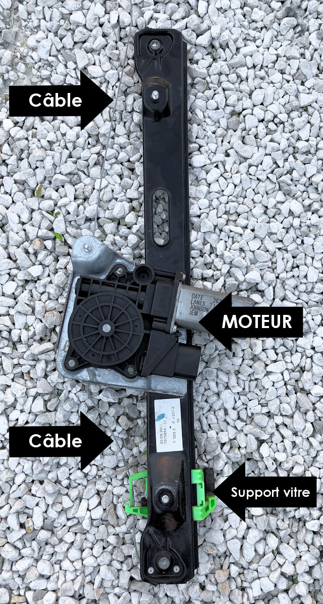 Prise branchement faisceau câble module lève vitre pour Renault Clio