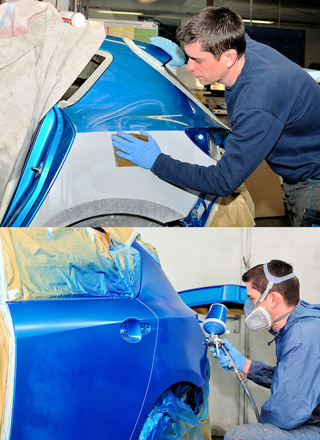 Enlever une rayure sur sa carrosserie Comment enlever une rayure profonde  sur la carrosserie d'une voiture