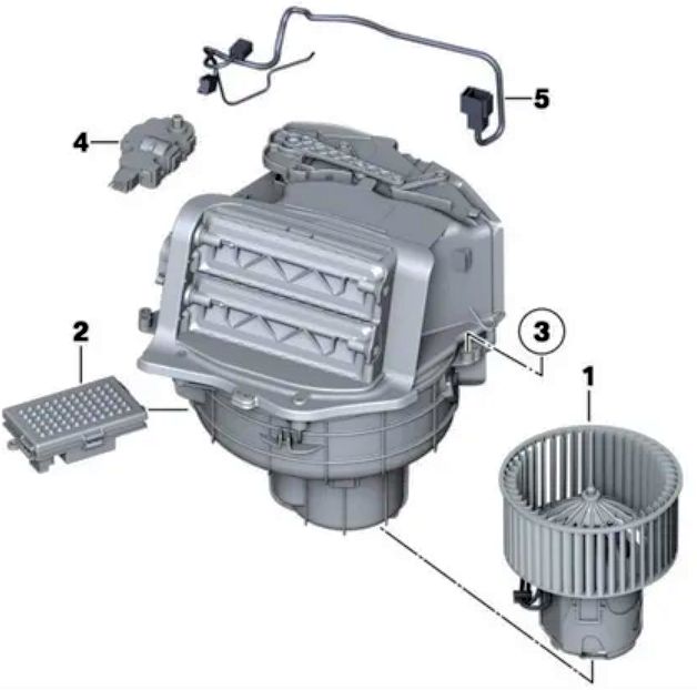 1 Resistance de chauffage Ventilation climatisation Renault Clio 3